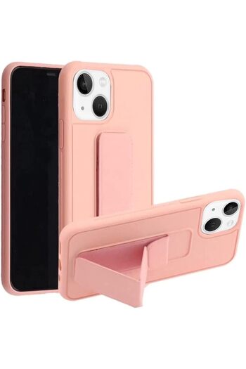 Generic Case Cover For iPhone 14 Pro with Magnetic Stand & Holder, Premium Silicone Hand Strap and Grip
