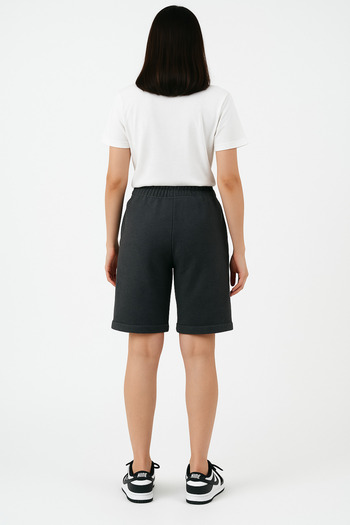 OXVİN Capsule Women's Comfort Regular Pike Fabric Double Leg Bermuda Shorts