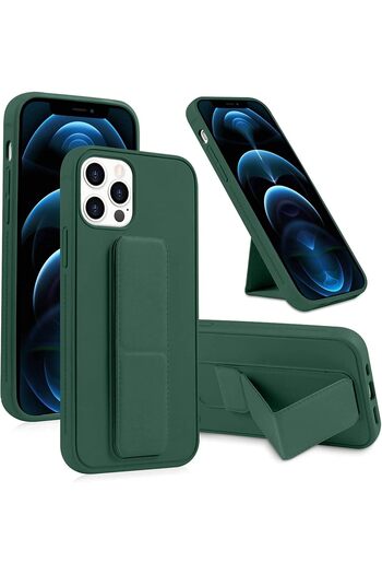 Generic Case Cover For iPhone 14 Pro with Magnetic Stand & Holder, Premium Silicone Hand Strap and Grip
