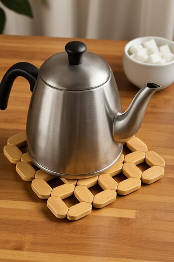 Home Square Bamboo Trivet 18 cm – Teapot Pot Mat