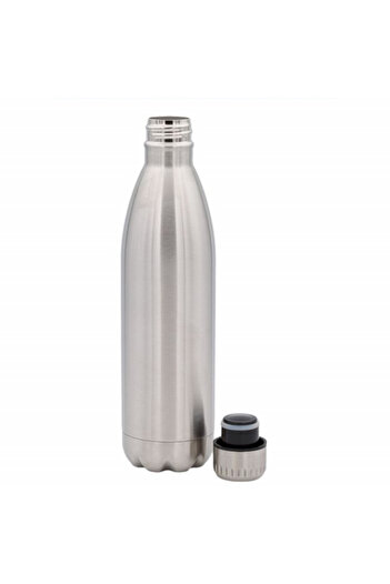 PUFO Classic metal thermos bottle for drinks, isothermal, 500 ml, gray
