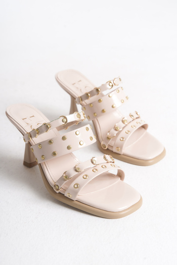 Liza Shoes Bolba Women's Heeled Studded Slippers A006-K2804