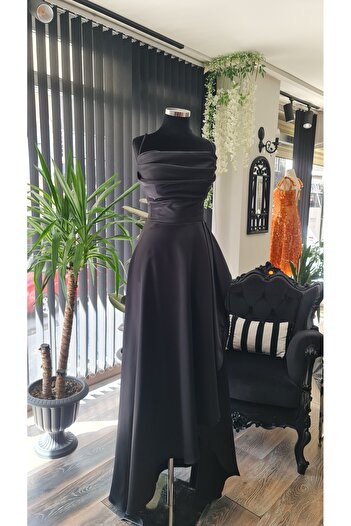 makbuleofficial Straples Fitted,Satin,Side Slit Homecoming Dress