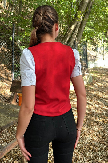 bacc Women's Red Comfortable Fit Vest Bcbsk-25700-3674