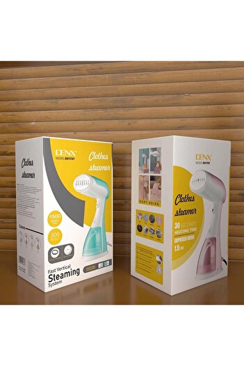 Denx Dinex Garment Steamer, 1500W, 300ml, Fast Vertical Steaming System, 30 Second Heat-up, 5ft Cord,