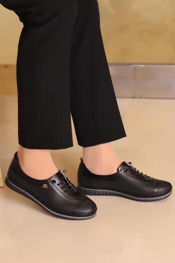 KAPTAN JUNIOR Women's Classic Shoes Orthopedic Mother Shoes Mother Ballerina Shoes Mother Women's Casual