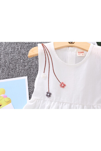 Superbaby White dress - Flowers