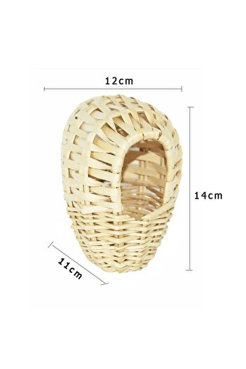 Others Bird Nest with Hook for Hanging - Wicker