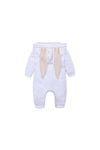 Superbaby White baby jumpsuit - Bunny