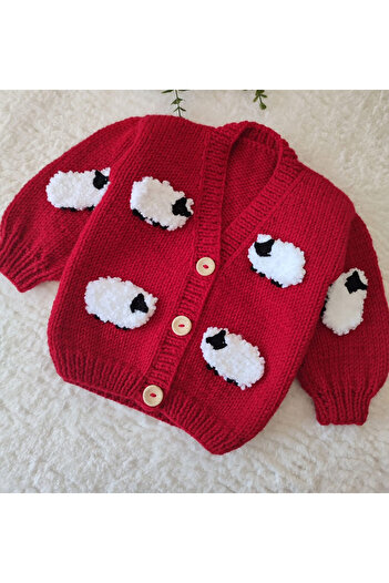 Butik Za Handmade Children's Cardigan with Lamb