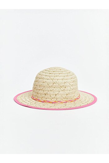 LC Waikiki Lcw Baby Bow Detailed Baby Girl Straw Hat (S5)