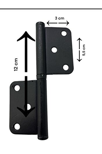 Wovna 12 cm Black Unidirectional Cerman Hinge