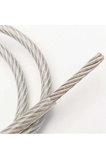 kapsulavm Insulated Steel Wire Rope 2 mm 10 Meters