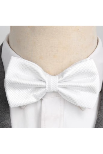 delis Men's bow tie, PP040, White