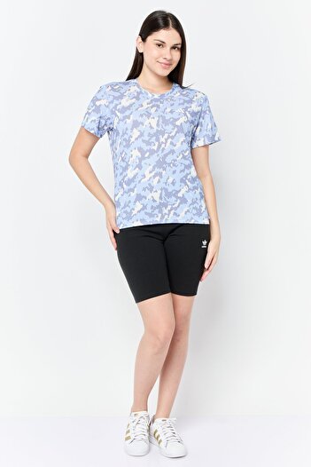 adidas Women Sportswear Fit Short Sleeve Camouflage Running T-shirt, Multicolor