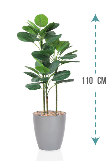 Generic Artificial Vius Umbellata Tree in a Plastic Cylinder Pot