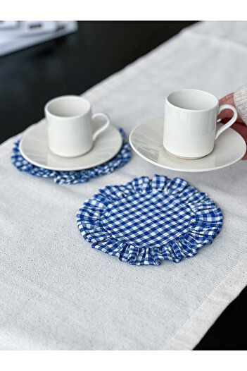 KaiHome Sea Round Ruffled Coaster