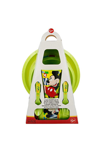 Mickey Mouse 6-piece baby feeding set, multicolor, Mickey Mouse