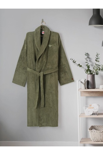 Cotton Box Single Bathrobe Wellness Forest L/Xlygreen