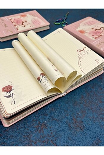 Kağıt Gemi Dükkan Special Design Little Prince Pink Color Notebook / Notebook / Bullet Journal
