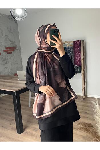 Merwiss Lotus Desen Soft Kahverengi Şal