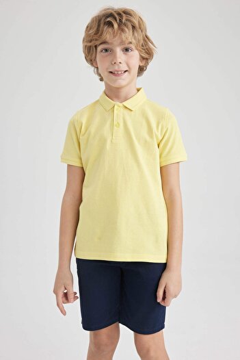 DeFacto K1689a6 Boy's Polo Neck T-shirt