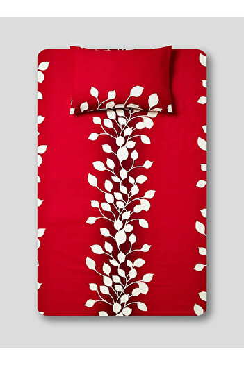 RISHAHOME 3-Piece Printed 180 TC Cotton Bedsheet Set Queen Size, Premium Collection, Cerise Red