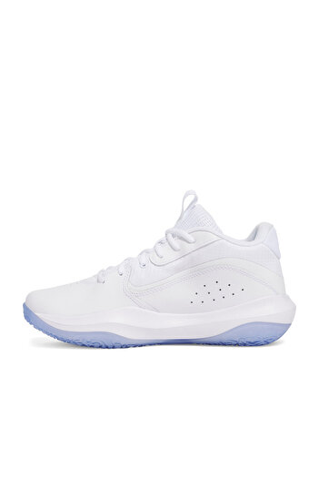 Under Armour Lockdown 7 Ανδρικά Λευκά Παπούτσια Μπάσκετ