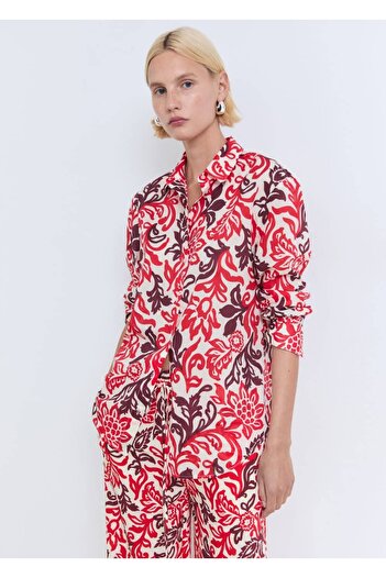 MANGO Woman Floral pants