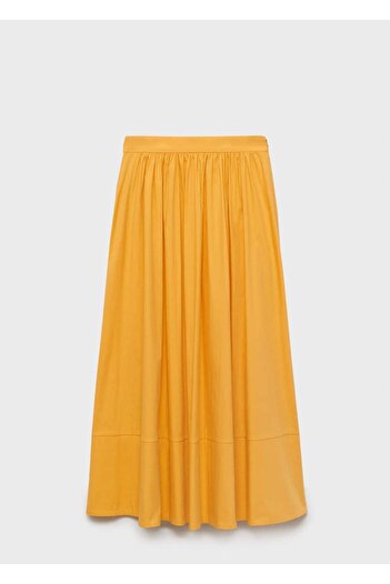 MANGO Woman Uzun büzgülü etek