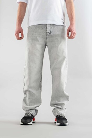 bombe Erkek Rahat Kalıp Straight Fit Jean Likralı Denim Kot Pantolon Düğme Kapama