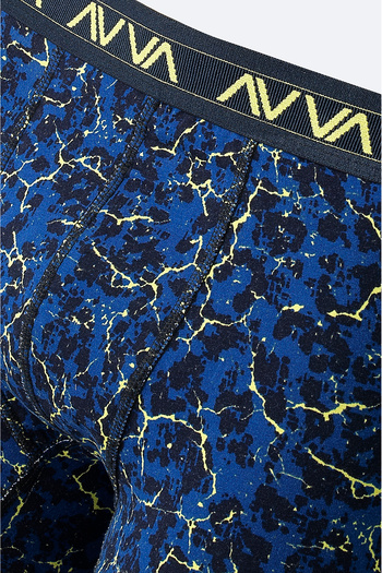 Avva Erkek İndigo Desenli Pamuklu Tekli Regular Fit Boxer A42Y9531