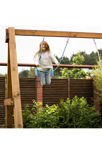 zola Children's swing, maximum weight 50 kg, resistant to rain, humidity and UV radiation, blue
