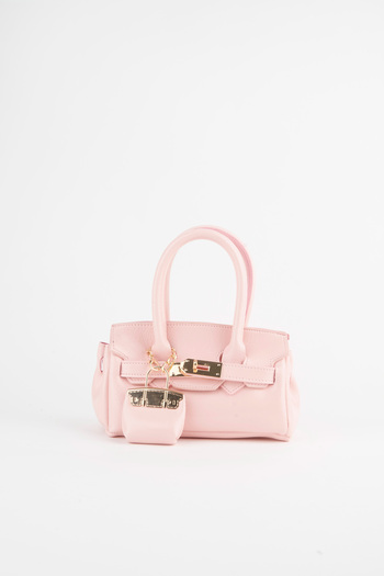 Vivaq Women's Case Candy Pink Charm Gift Design Flip Lock Closure Hand Arm and Shoulder Bag