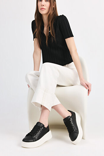 Yaya by Hotiç Schwarz Damen Freizeitschuhe 01AYY 299030 A100