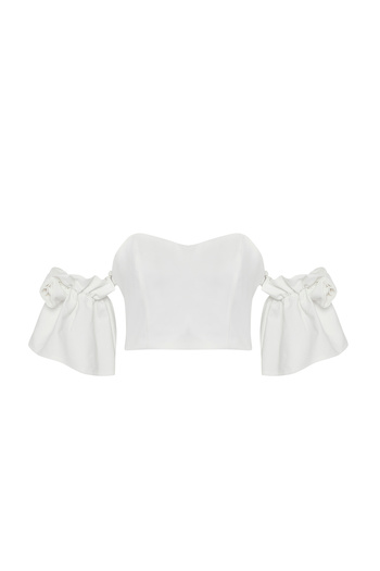 Trendyol Collection Біле ткане бюст'є з деталізованим кропом TPRSS25BS00000 від White Gul