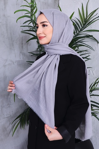 Golden Rose Solid Color Flamed Shawl