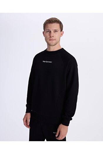 Kappa Ανδρικό φούτερ Alec Comfort Fit Μαύρο - Αυθεντικό