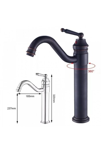 Smack Baterie Lavoar Inalta Negru Antichizat FNF 1739