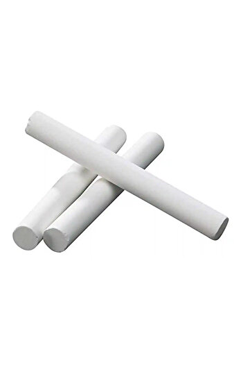 Micostore White Chalk For Writing On The Blackboard, Drawings On Asphalt, Set Of 10 Pieces