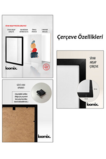 çınararthome LOVE & HOME Yazılı 3’lü Çerçeveli Poster Tablo Seti – Modern & Minimal Duvar Dekorasyonu