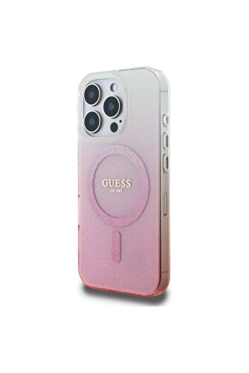 Guess IPhone 16 Pro Max IML Glitter Gradient MagSafe Case, Guess - Pink