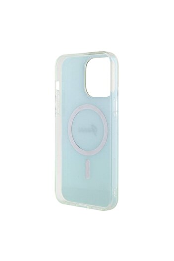 Guess IPhone 15 Pro Max IML Iridescent MagSafe Case, - Turquoise