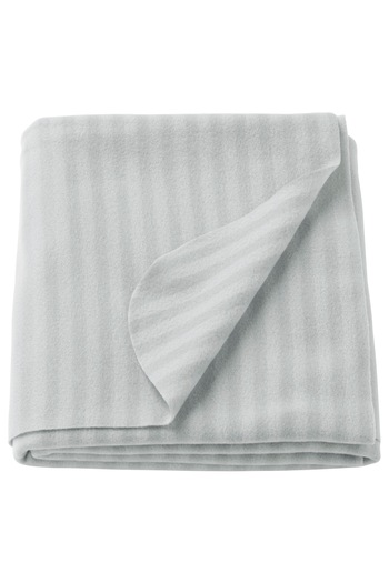 IKEA Soft faux fur comforter, gray, 120x160 cm