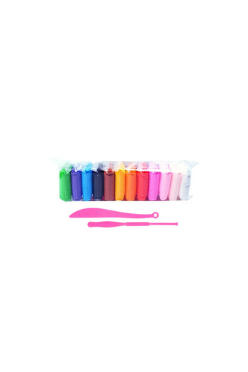 NEXTLY Plasticine Set, Easy to Model, Non-Stick, Modeling Accessories, 12 Bags