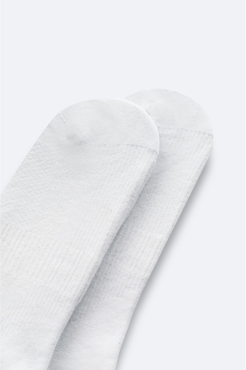 Avva Men's White Bamboo Booties Socks B008530