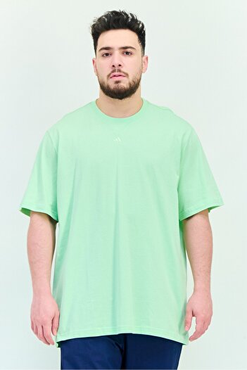 adidas Men Sportswear Fit Short Sleeves Outdoor T-Shirt, Mint
