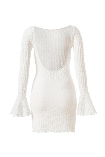 La Sarta Fleur Dress Backless Mini Dress