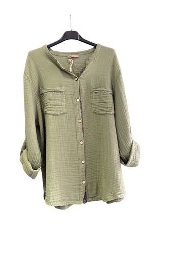 GALA WOMAN Muslin Fabric Authentic Large Size Shirt