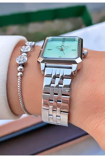 Daniel Klein Brand Silver Color Women's Wristwatch with Bracelet Gift